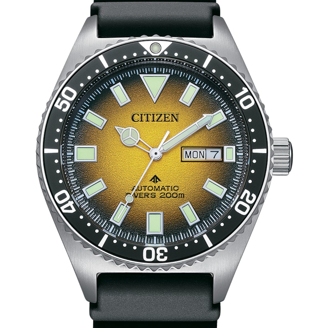 Citizen NY0120-01X Promaster Marine Yellow Dial Divers 200m Watch -Citizen