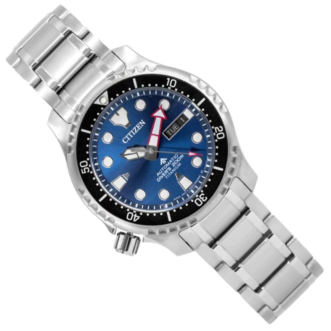 Citizen Promaster Aqualand Super Titanium NY0100-50M Blue Dial Dive Watch -Citizen