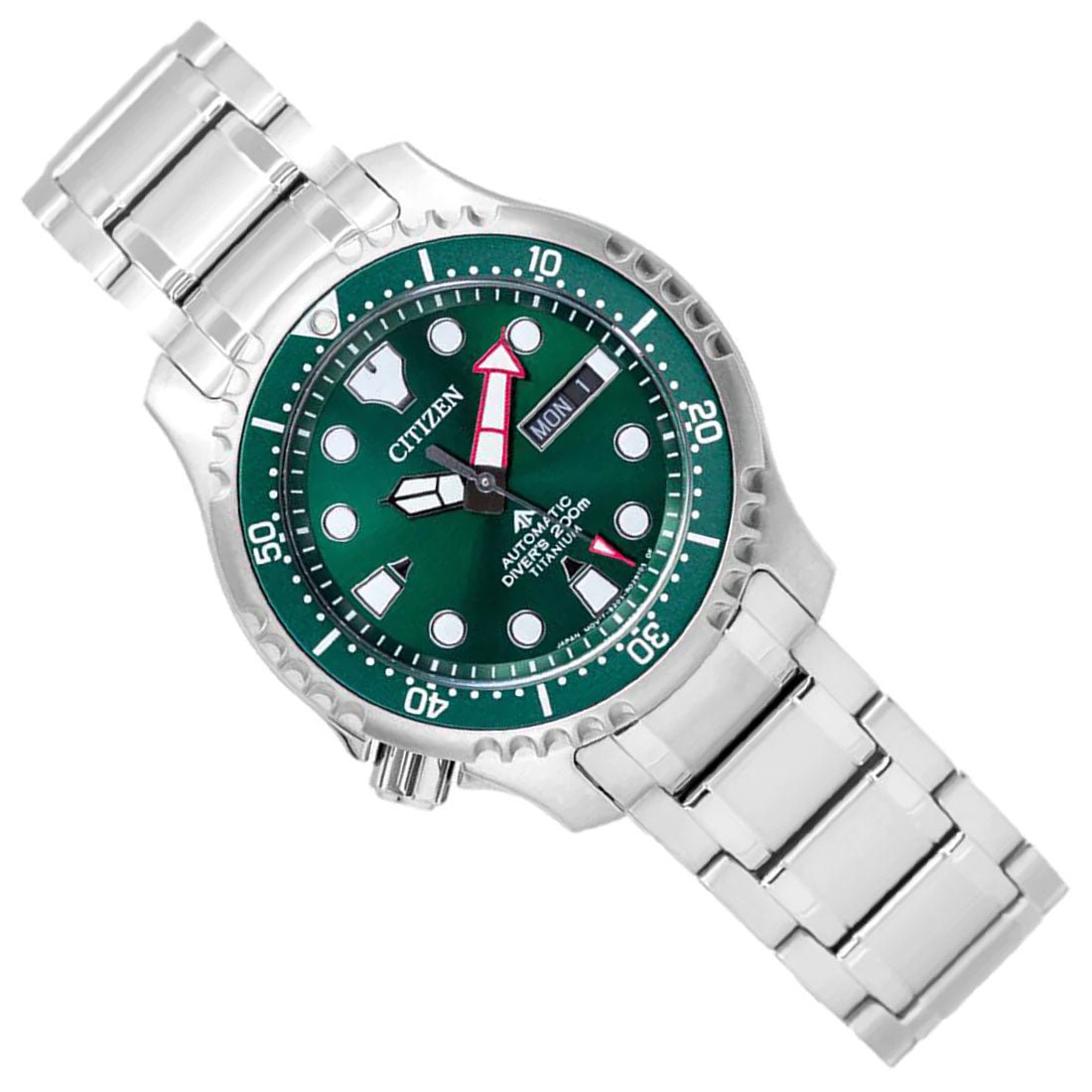 Citizen Promaster Aqualand Super Titanium NY0100-50X Green Dial Dive Watch -Citizen