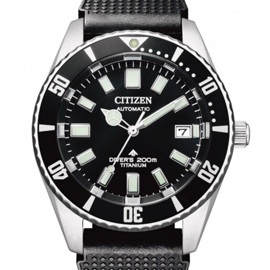 Citizen Promaster Marine Titanium NB6021-17E Diving Mechanical Black Rubber Watch -Citizen