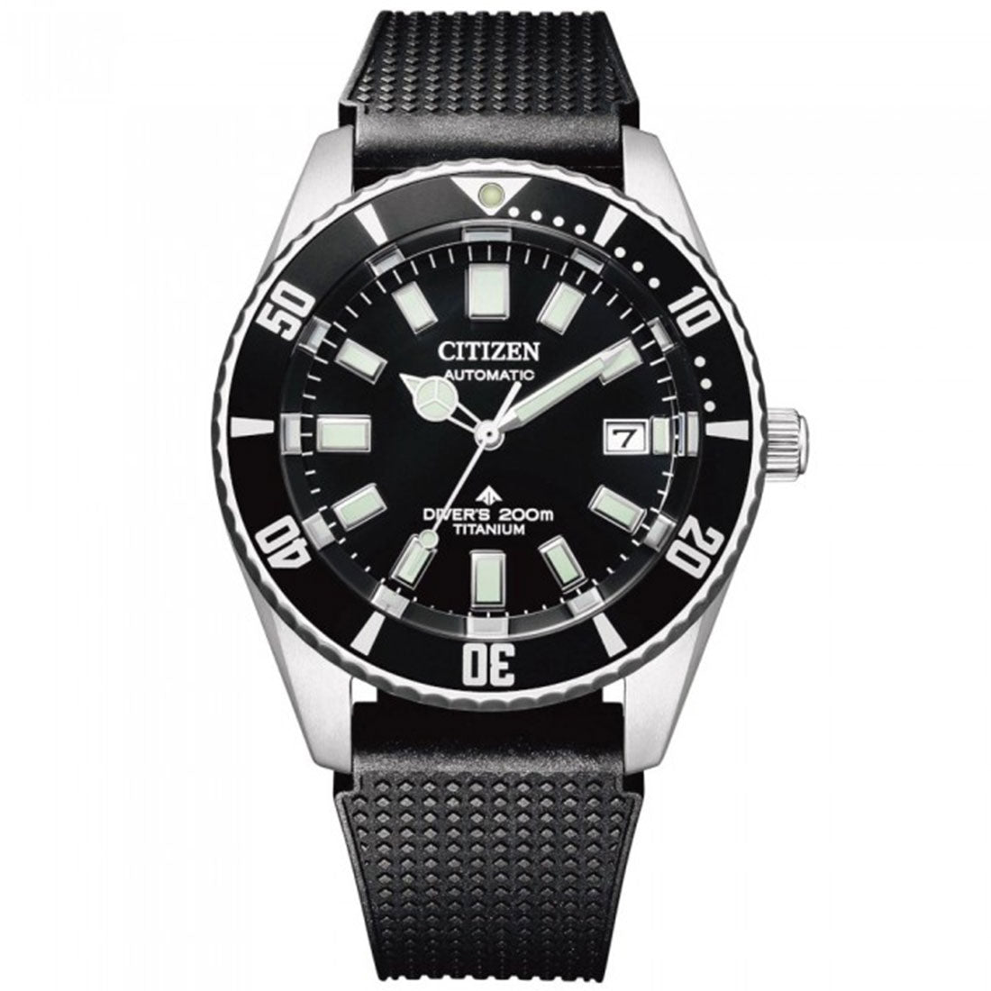 Citizen Promaster Marine Titanium NB6021-17E Diving Mechanical Black Rubber Watch -Citizen