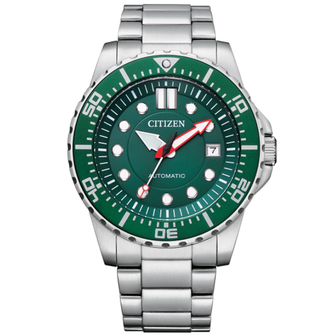 Citizen Promaster NJ0129-87X NJ0129-87 Automatic Green Dial Stainless Steel Sports Watch -Citizen