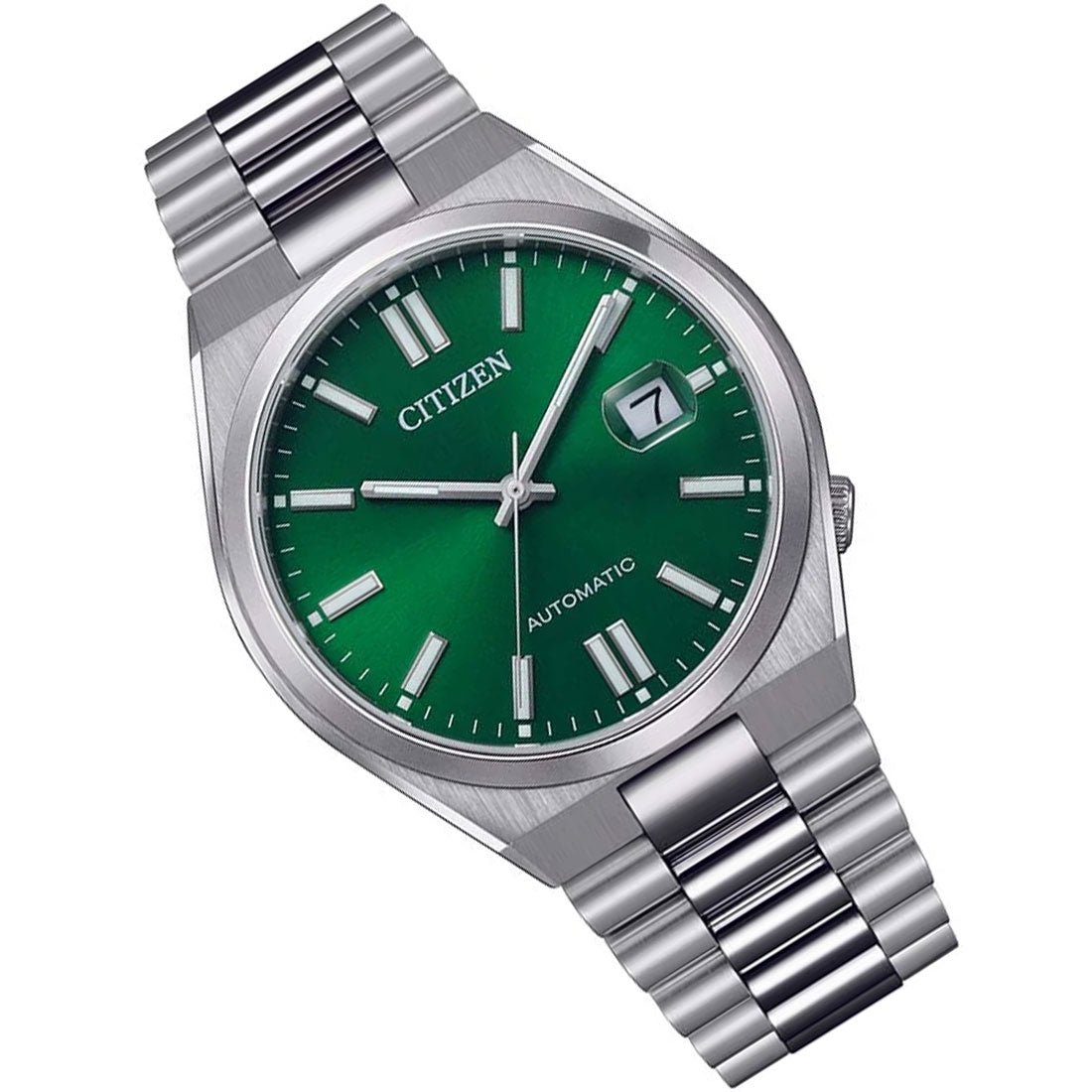 Citizen Tsuyosa Mechanical Green Dial NJ0150-81X Stainless Steel Analog Casual Watch -Citizen