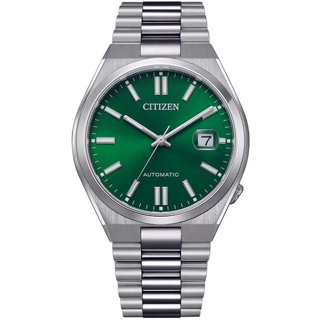 Citizen Tsuyosa Mechanical Green Dial NJ0150-81X Stainless Steel Analog Casual Watch -Citizen