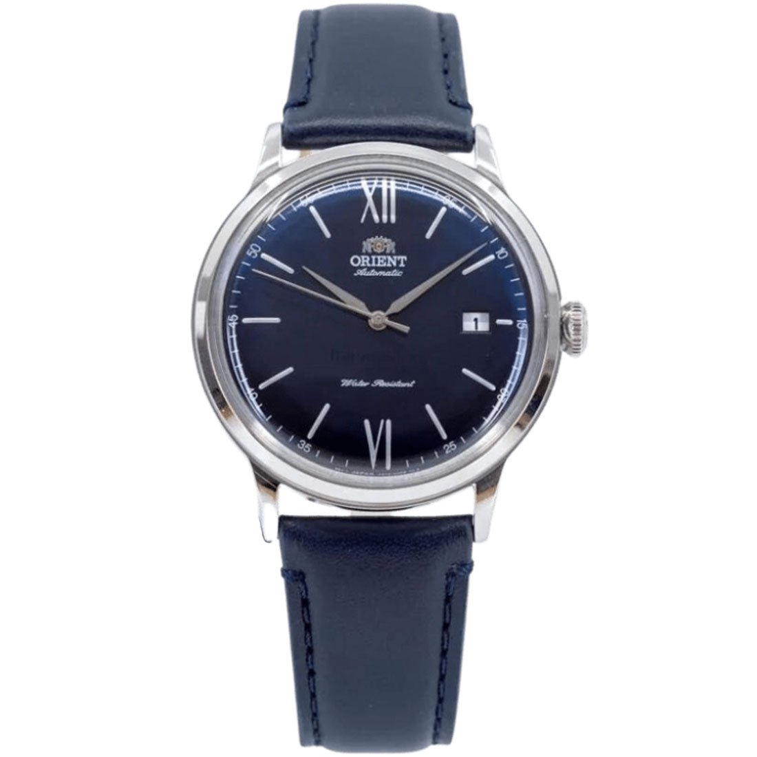 Orient Bambino Classic Automatic RA-AC0021L10B RA-AC0021L Blue Leather Watch -Orient