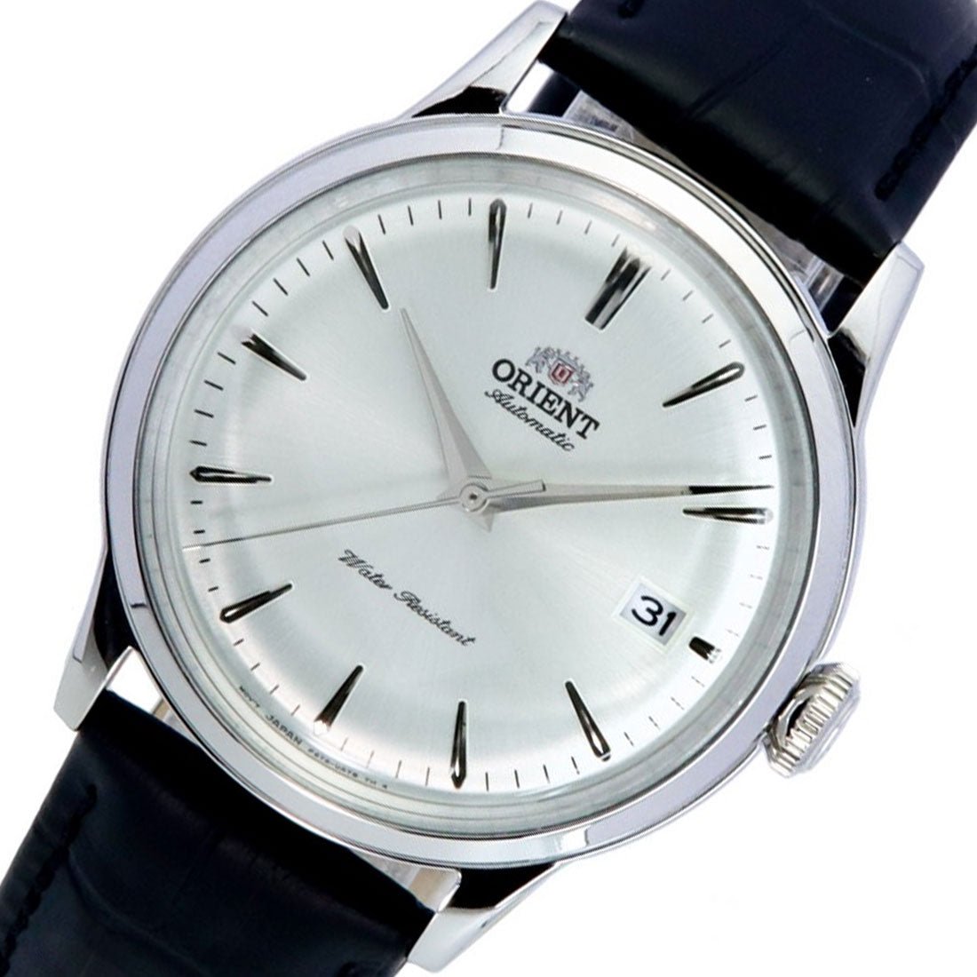 Orient Bambino Classic RA-AC0M03S RA-AC0M03S10B Black Leather White Dial Watch -Orient