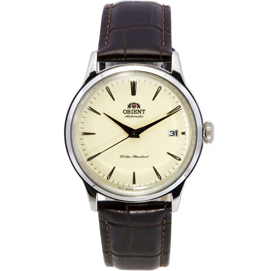 Orient Bambino Classic RA-AC0M04Y RA-AC0M04Y10B Champagne Dial Leather Watch -Orient