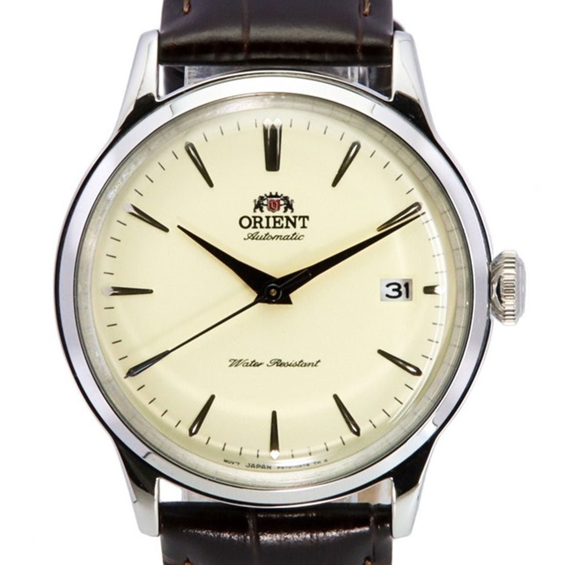 Orient Bambino Classic RA-AC0M04Y RA-AC0M04Y10B Champagne Dial Leather Watch -Orient