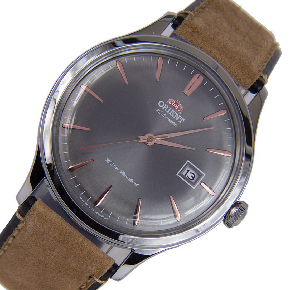 Orient Bambino Grey Dial AC08003A FAC08003A0 Leather Watch -Orient