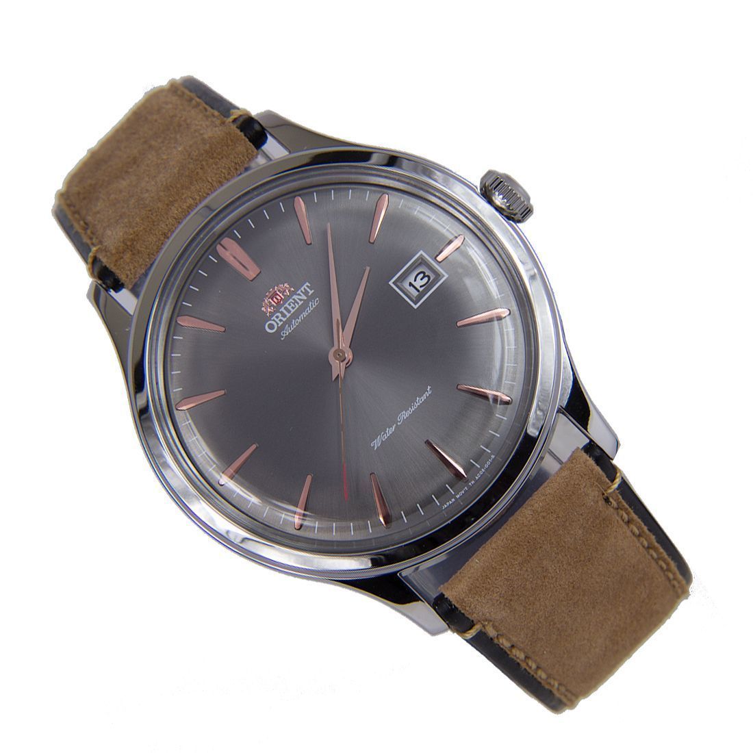 Orient Bambino Grey Dial AC08003A FAC08003A0 Leather Watch -Orient