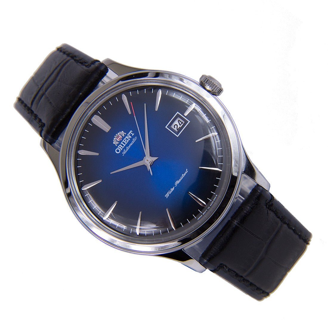 Orient Classic Bambino Blue Dial FAC08004D0 AC08004D Leather Watch -Orient