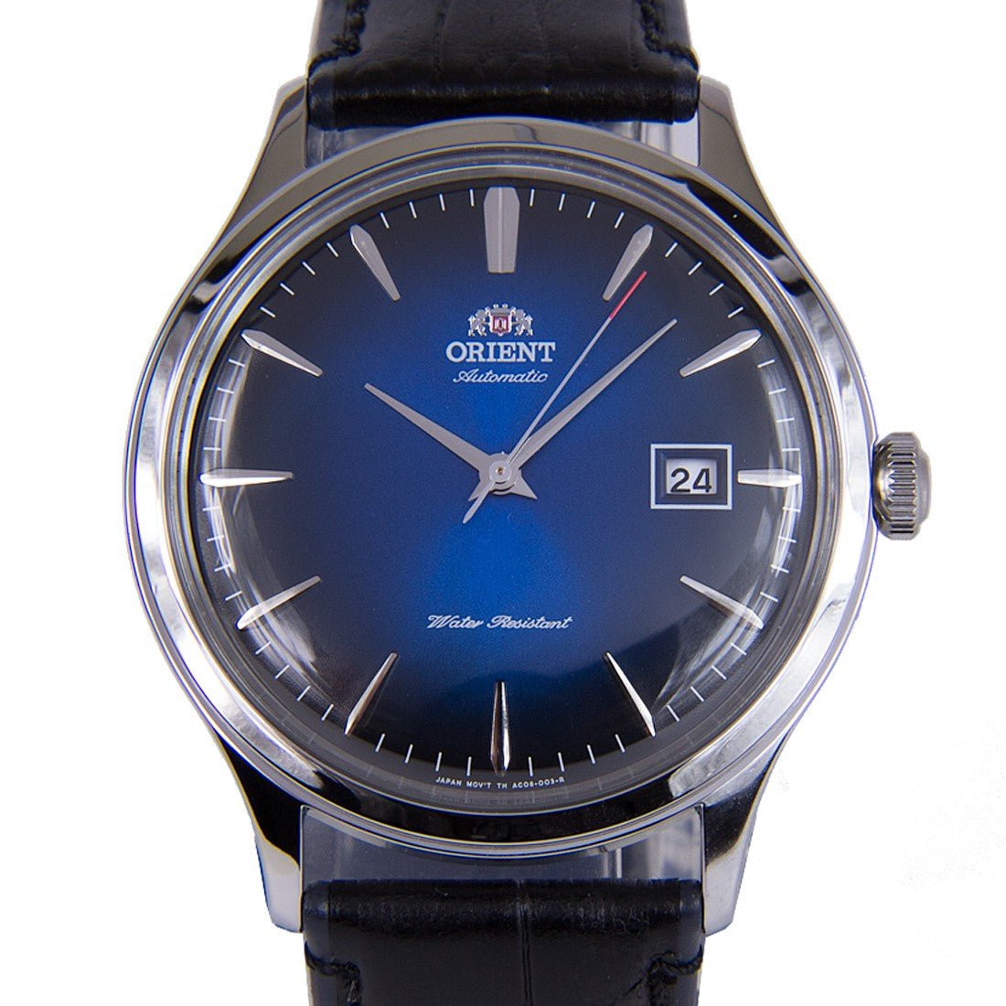 Orient Classic Bambino Blue Dial FAC08004D0 AC08004D Leather Watch -Orient