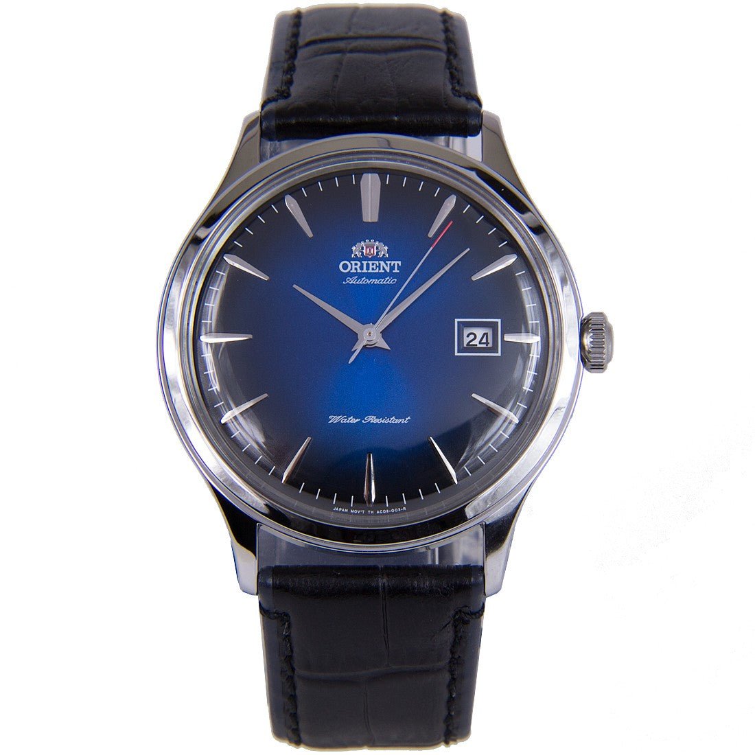 Orient Classic Bambino Blue Dial FAC08004D0 AC08004D Leather Watch -Orient