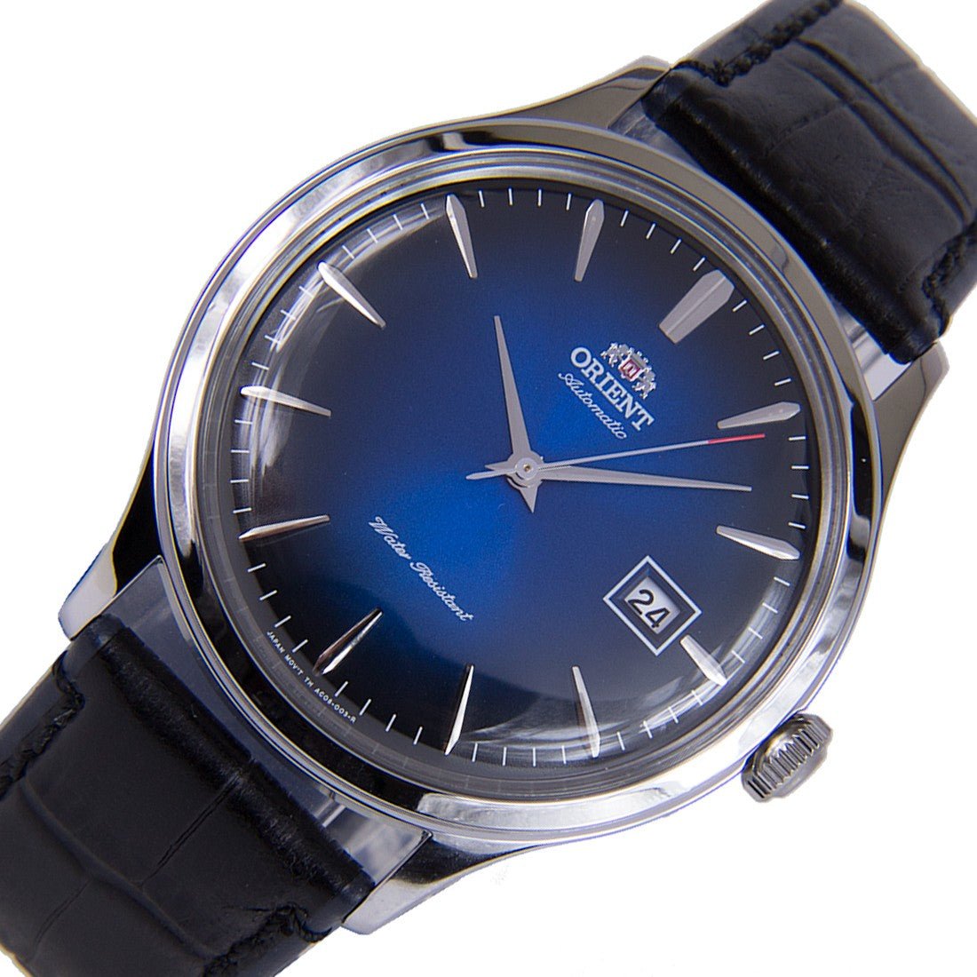 Orient Classic Bambino Blue Dial FAC08004D0 AC08004D Leather Watch -Orient