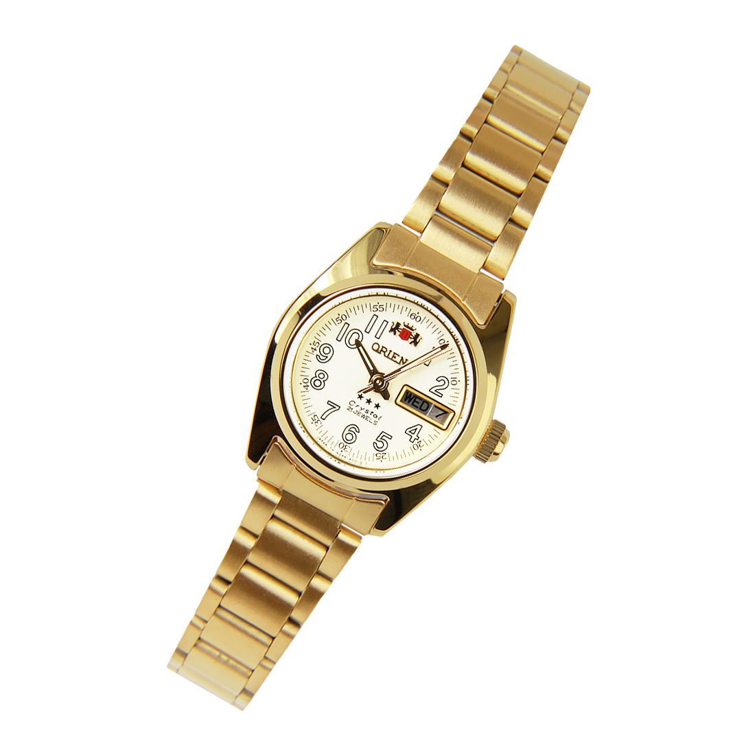 Orient Crystal Ladies 3 Stars Gold SNQ0A021C8 NQ0A021C Stainless Steel Fashion -Orient