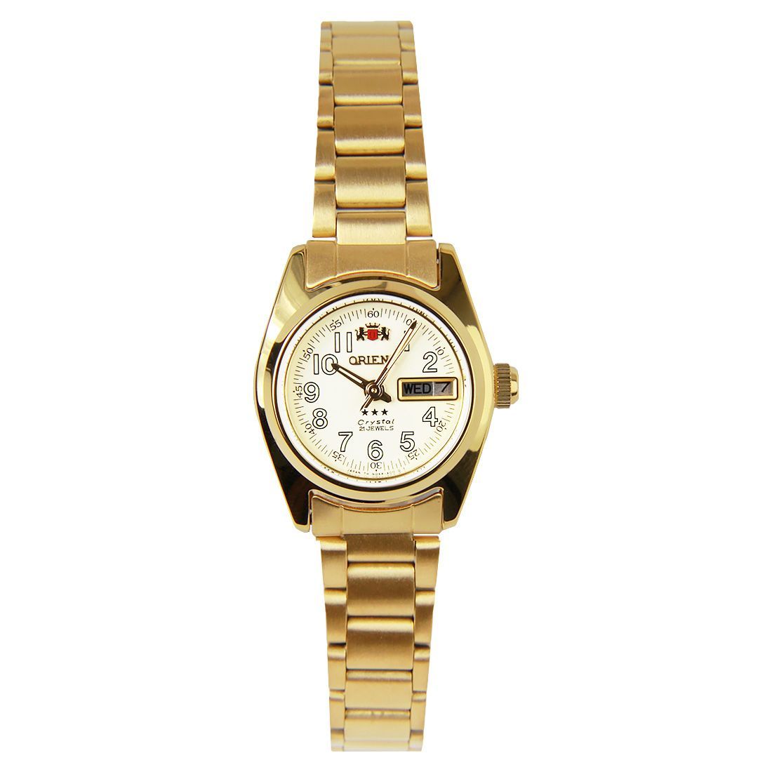 Orient Crystal Ladies 3 Stars Gold SNQ0A021C8 NQ0A021C Stainless Steel Fashion -Orient