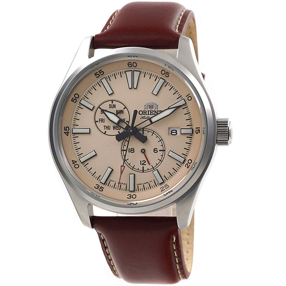 Orient Defender II Mechanical RA-AK0405Y10B RA-AK0405Y Leather Analog Watch -Orient