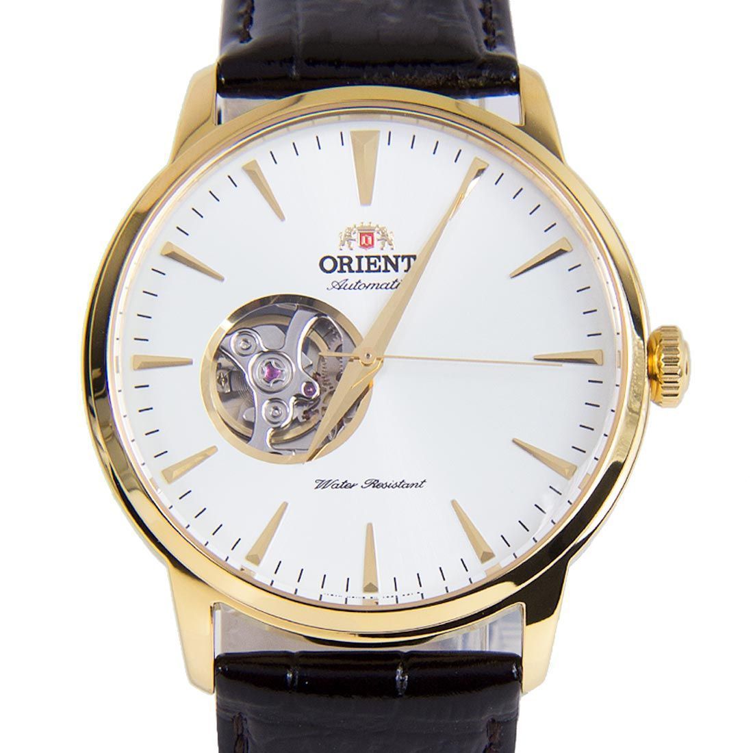 Orient Esteem II Mechanical Open Heart Dial Leather Watch AG02003W FAG02003W0 -Orient