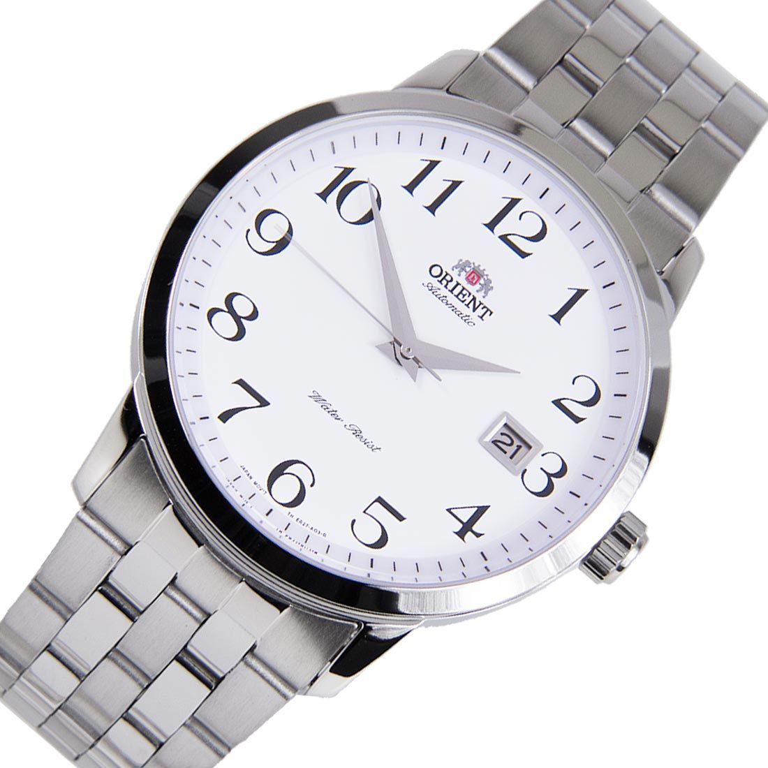 Orient FER2700DW0 ER2700DW Mechanical White Dial Mens Stainless Steel Watch -Orient