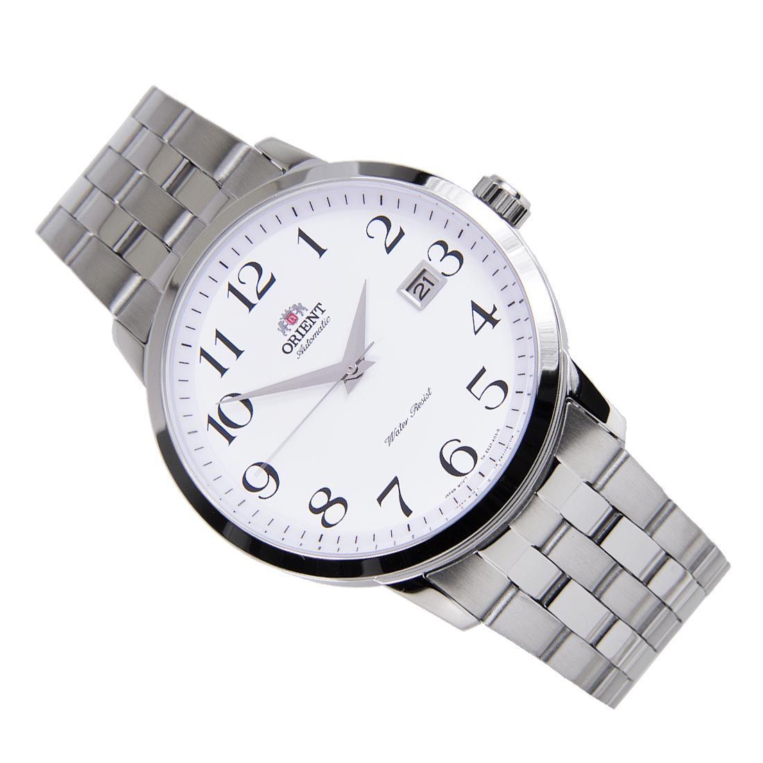 Orient FER2700DW0 ER2700DW Mechanical White Dial Mens Stainless Steel Watch -Orient