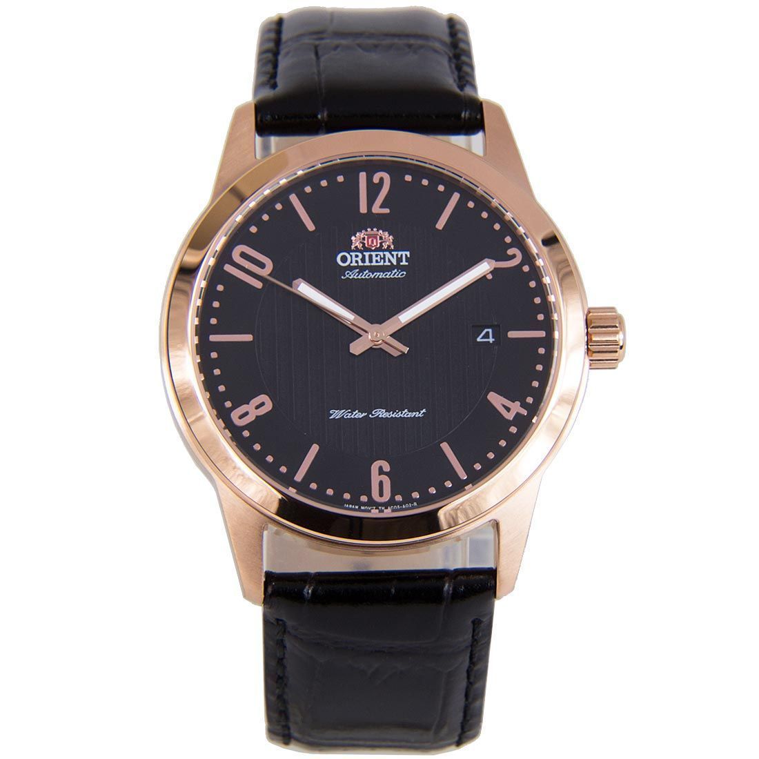 Orient Howard Mechanical Black Dial FAC05005B0 AC05005B Black Leather Watch -Orient