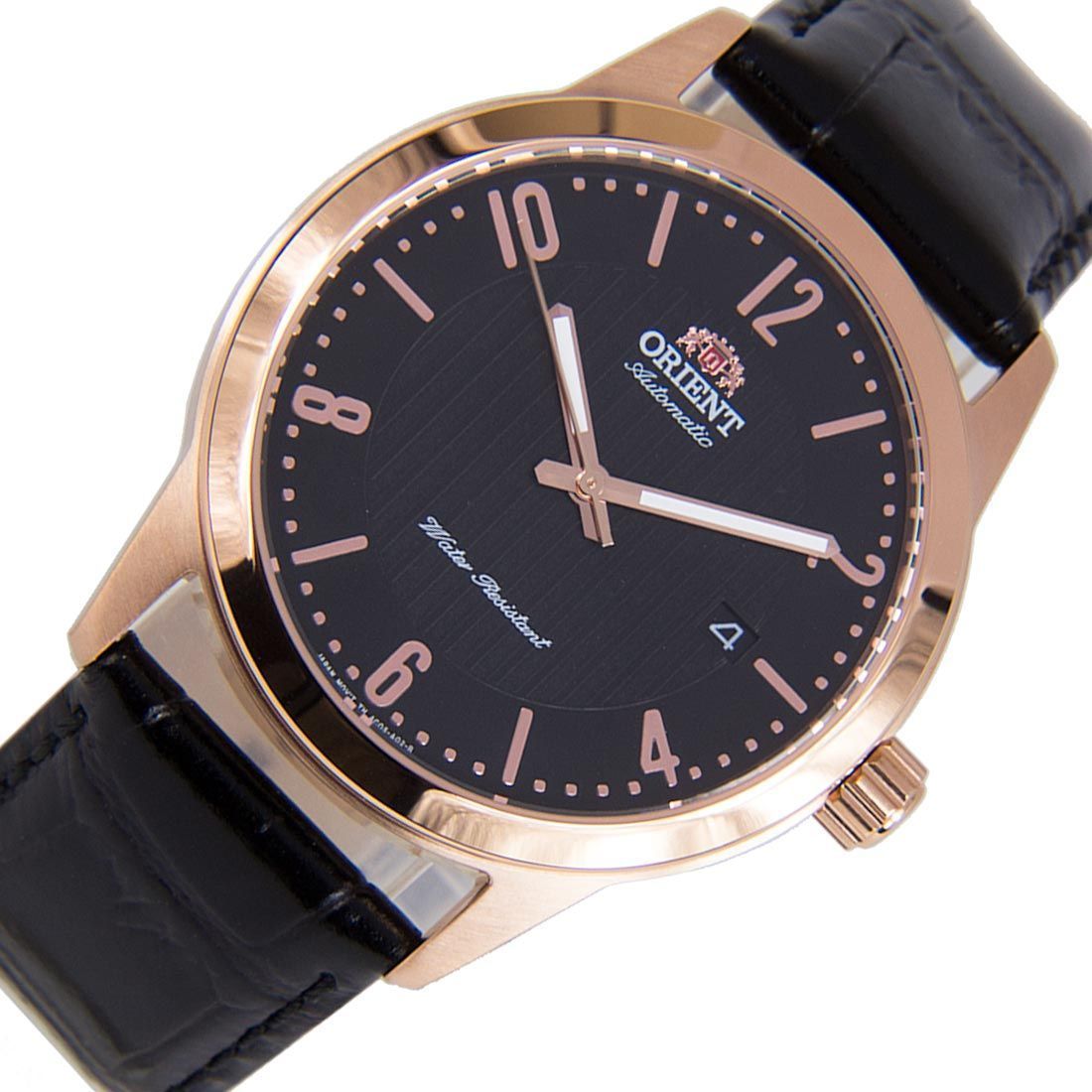 Orient Howard Mechanical Black Dial FAC05005B0 AC05005B Black Leather Watch -Orient