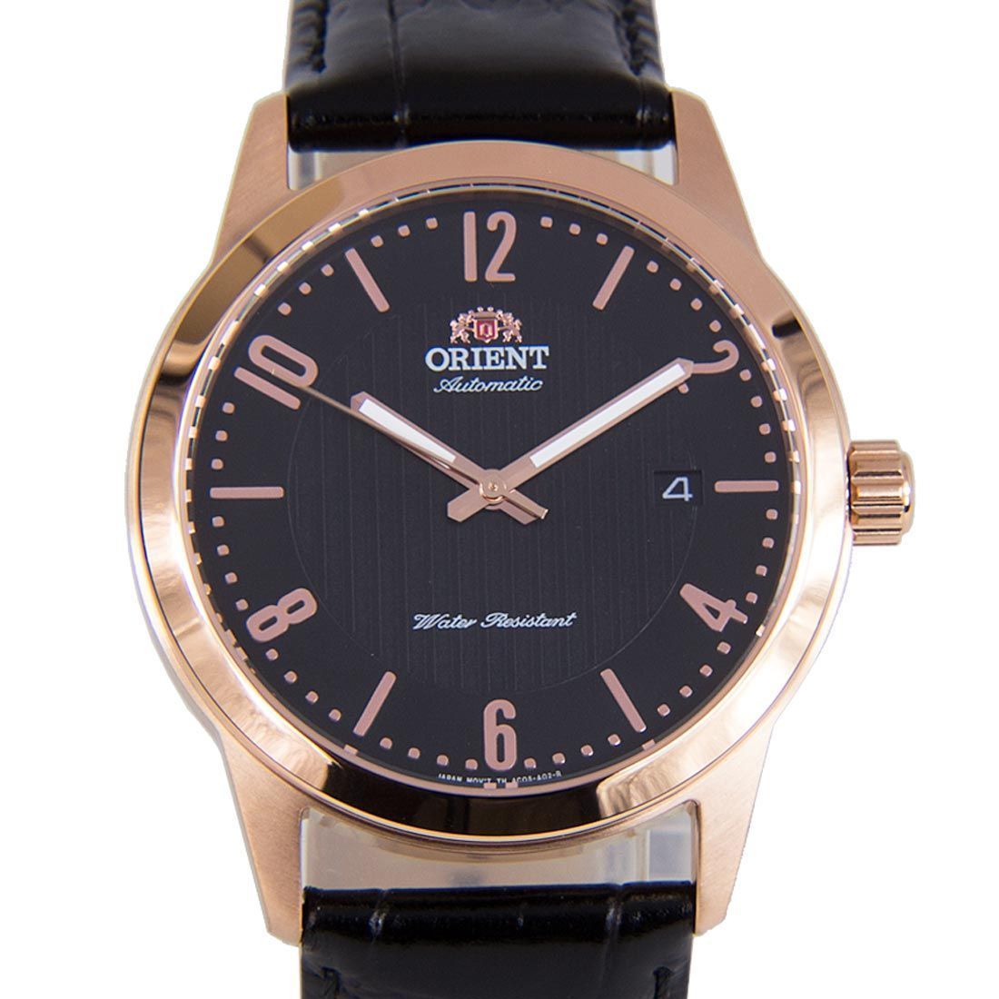 Orient Howard Mechanical Black Dial FAC05005B0 AC05005B Black Leather Watch -Orient