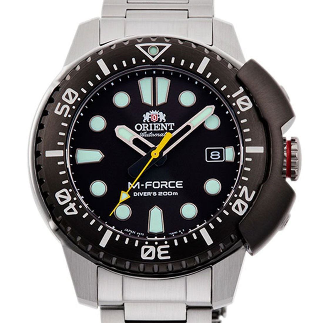 Orient M-Force Black Dial RA-AC0L01B00B RA-AC0L01B Diving Stainless Steel Watch -Orient