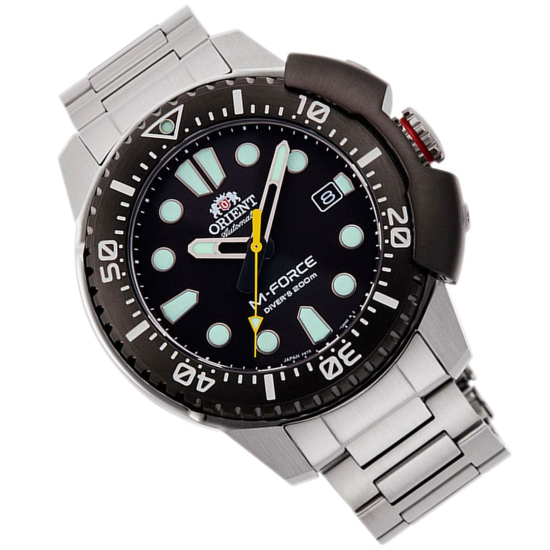 Orient M-Force Black Dial RA-AC0L01B00B RA-AC0L01B Diving Stainless Steel Watch -Orient