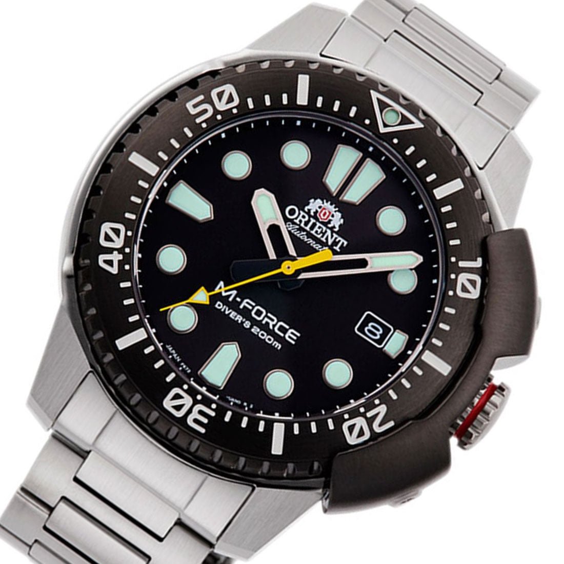 Orient M-Force Black Dial RA-AC0L01B00B RA-AC0L01B Diving Stainless Steel Watch -Orient