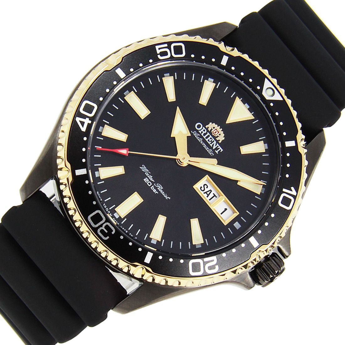 Orient Mako III Mechanical RA-AA0005B19B RA-AA0005B Black Rubber Dive Watch -Orient