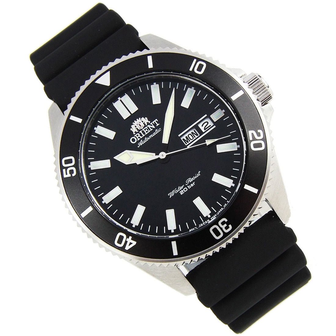 Orient Mako III Mechanical RA-AA0010B19B RA-AA0010B Black Rubber Divers Watch -Orient