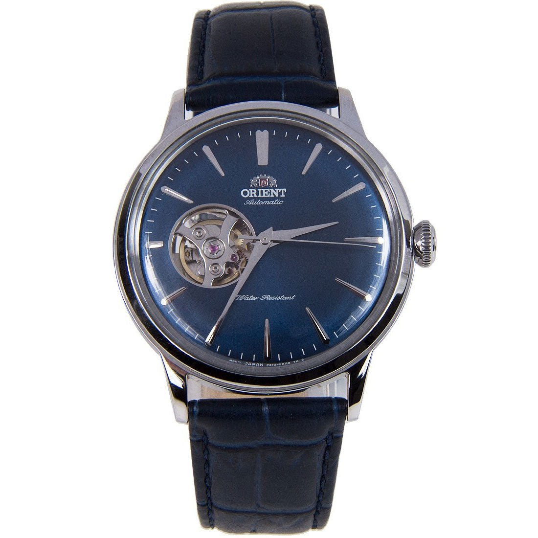 Orient Mechanical Blue Open Heart RA-AG0005L10B RA-AG0005L Leather Watch -Orient