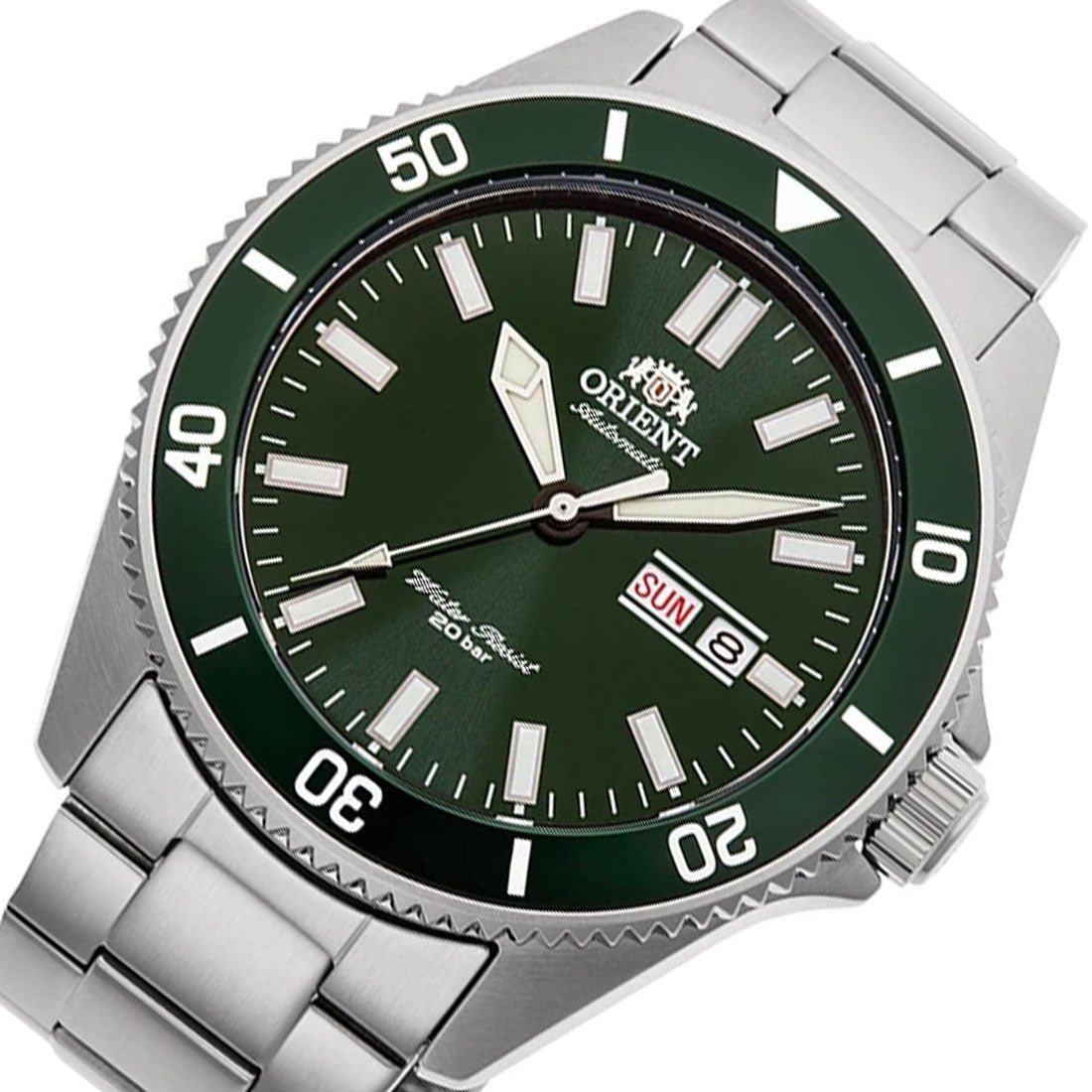 Orient Mechanical Green Dial RA-AA0914E19B RA-AA0914E Stainless Sports Watch -Orient