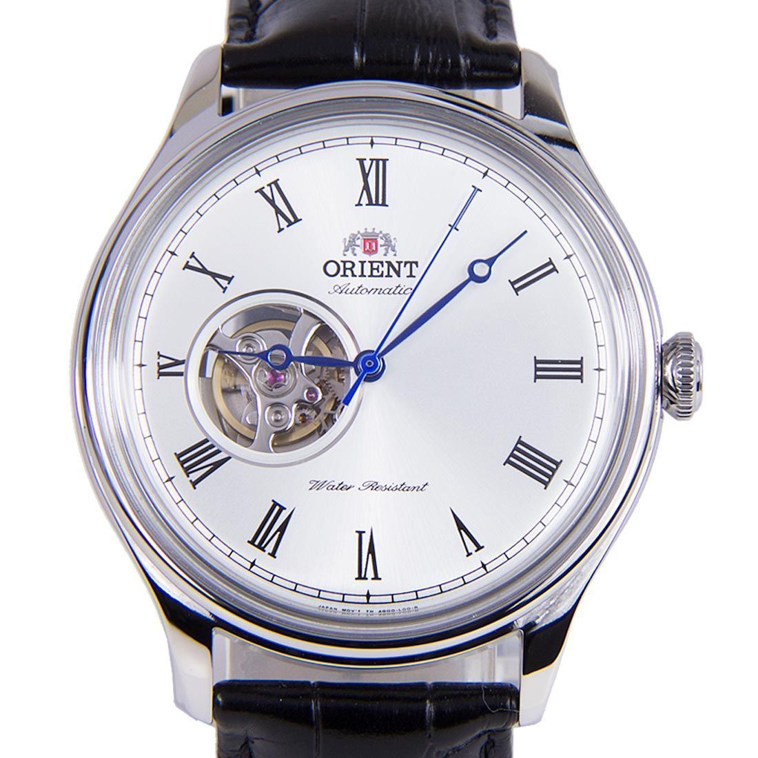 Orient Mechanical White Open Heart FAG00003W0 AG00003W Leather Band Watch -Orient