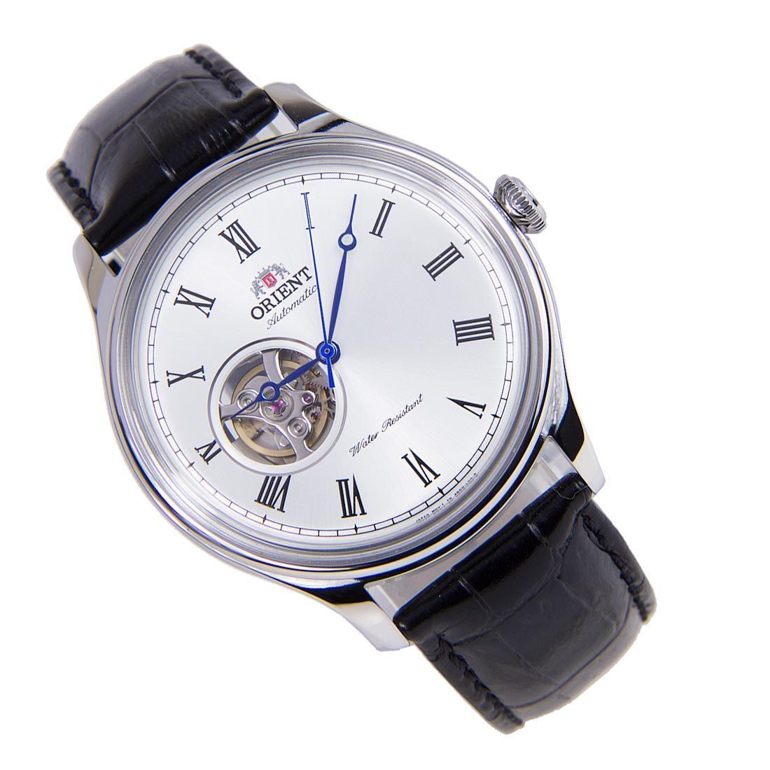Orient Mechanical White Open Heart FAG00003W0 AG00003W Leather Band Watch -Orient
