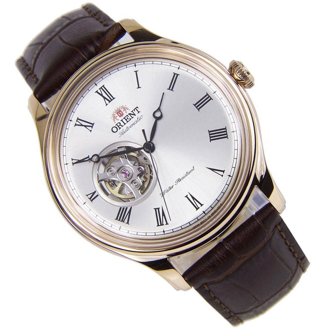 Orient Open Heart Dial FAG00002W0 AG00002W Mechanical Leather Watch -Orient