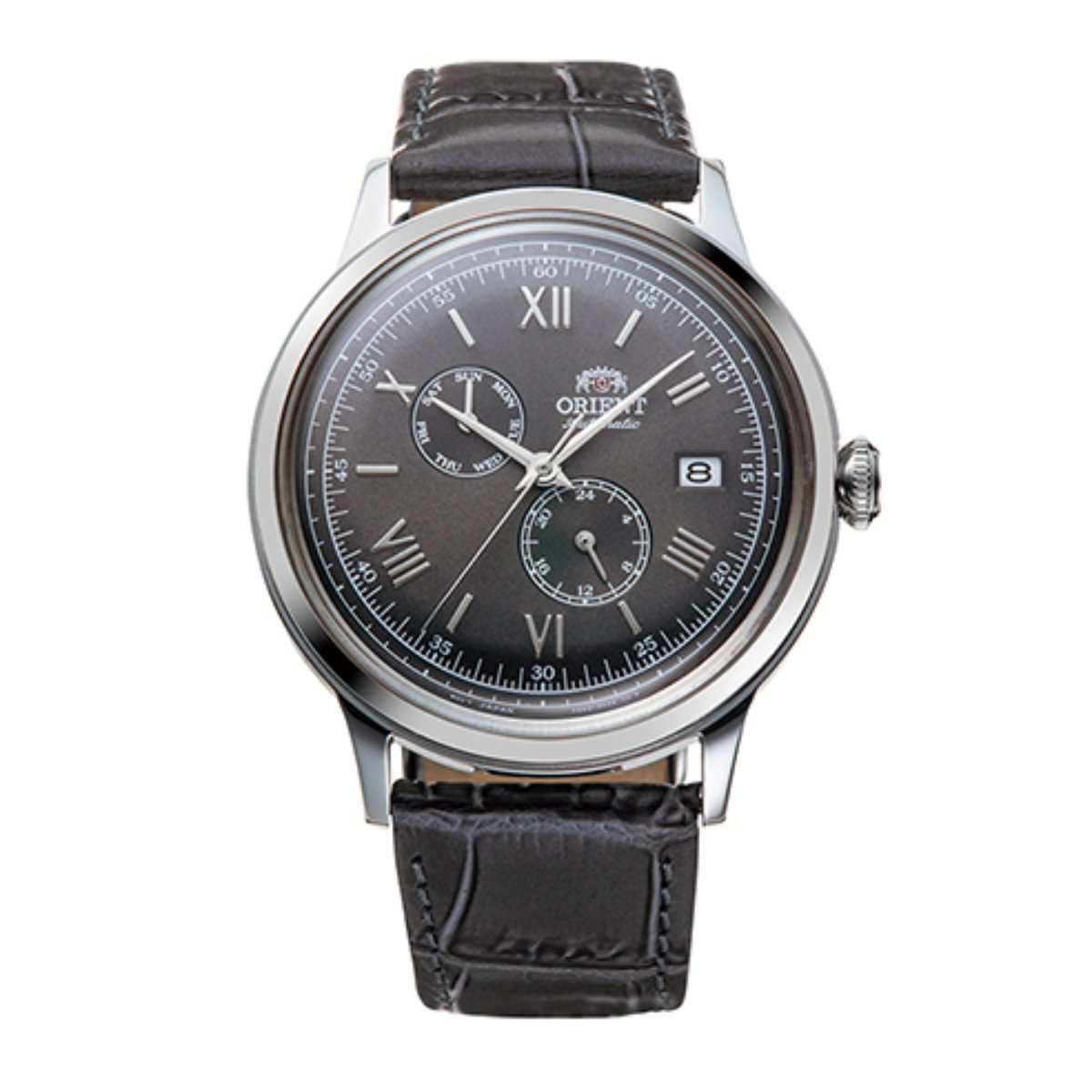 Orient RA-AK0704N10B RA-AK0704N Bambino Version 8 Classic Grey Dial Watch -Orient