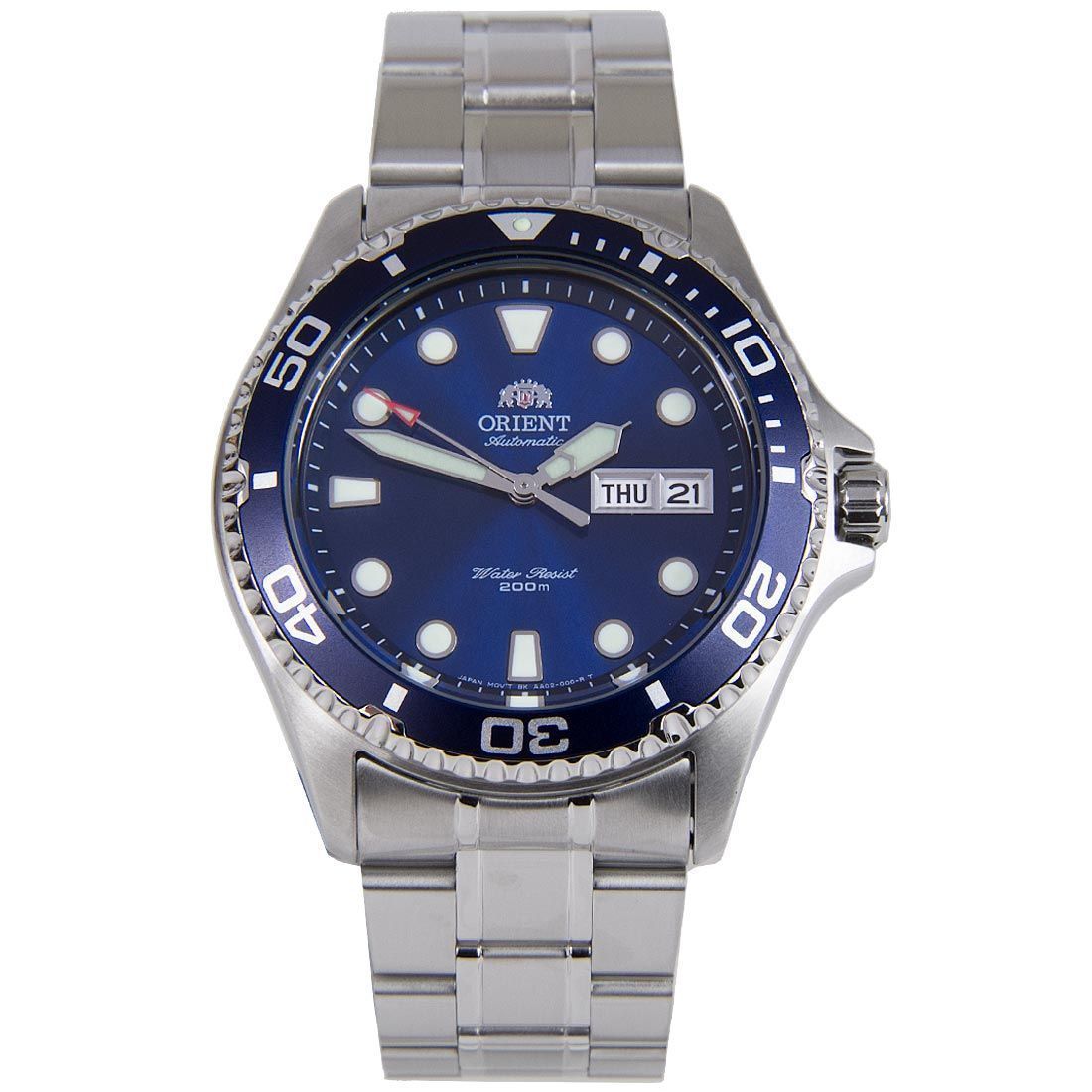 Orient Ray II Mechanical Blue Dial FAA02005D9 AA02005D Stainless Steel Watch -Orient