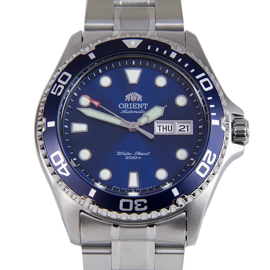 Orient Ray II Mechanical Blue Dial FAA02005D9 AA02005D Stainless Steel Watch -Orient