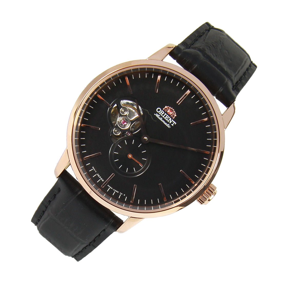 Orient Semi Skeleton Mechanical RA-AR0103B10B RA-AR0103B Leather Watch -Orient