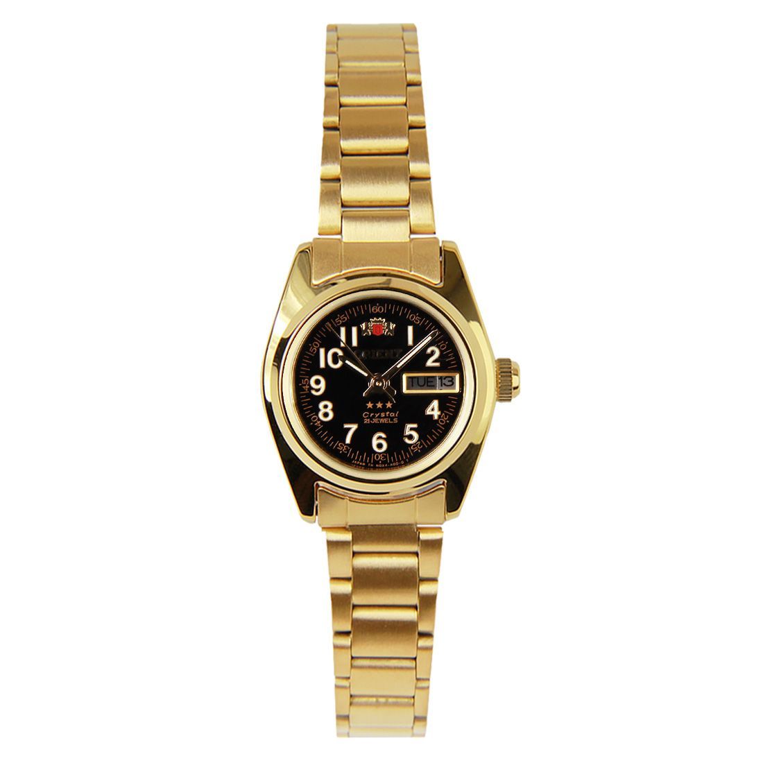 Orient SNQ0A021B8 NQ0A021B Ladies Mechanical Gold Stainless Steel Dress Watch -Orient