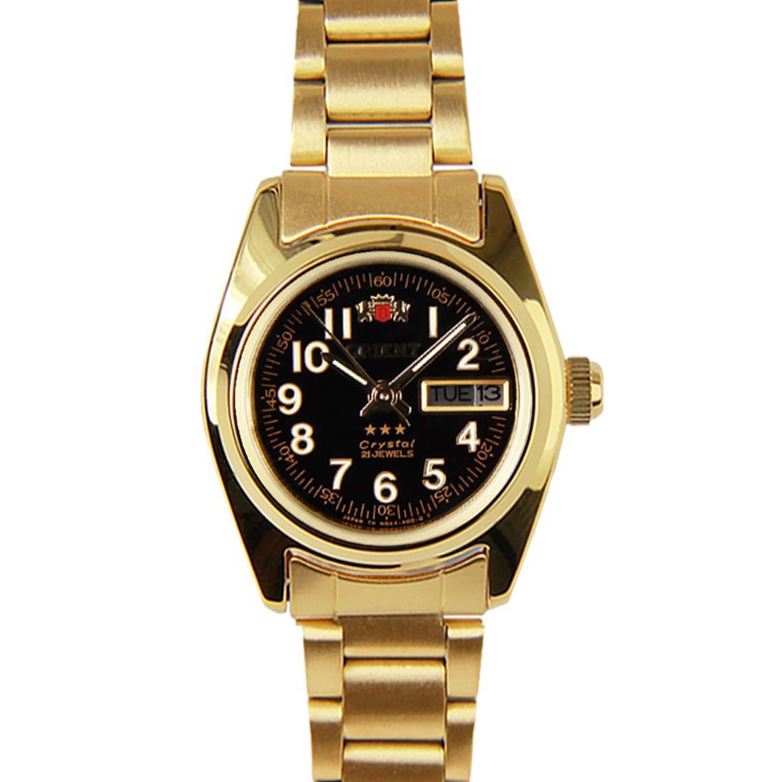 Orient SNQ0A021B8 NQ0A021B Ladies Mechanical Gold Stainless Steel Dress Watch -Orient