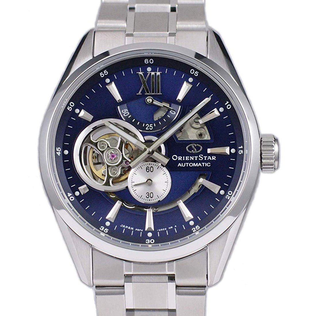 Orient Star Blue Semi Skeleton RE-AV0003L00B RE-AV0003L Watch -Orient