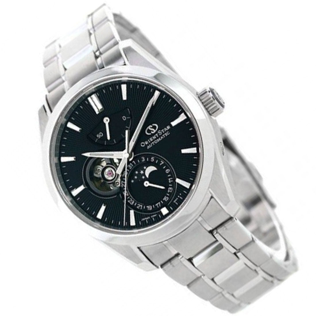 Orient Star Moon Phase Black Dial Classic Watch RE-AY0001B RE-AY0001B00B -Orient
