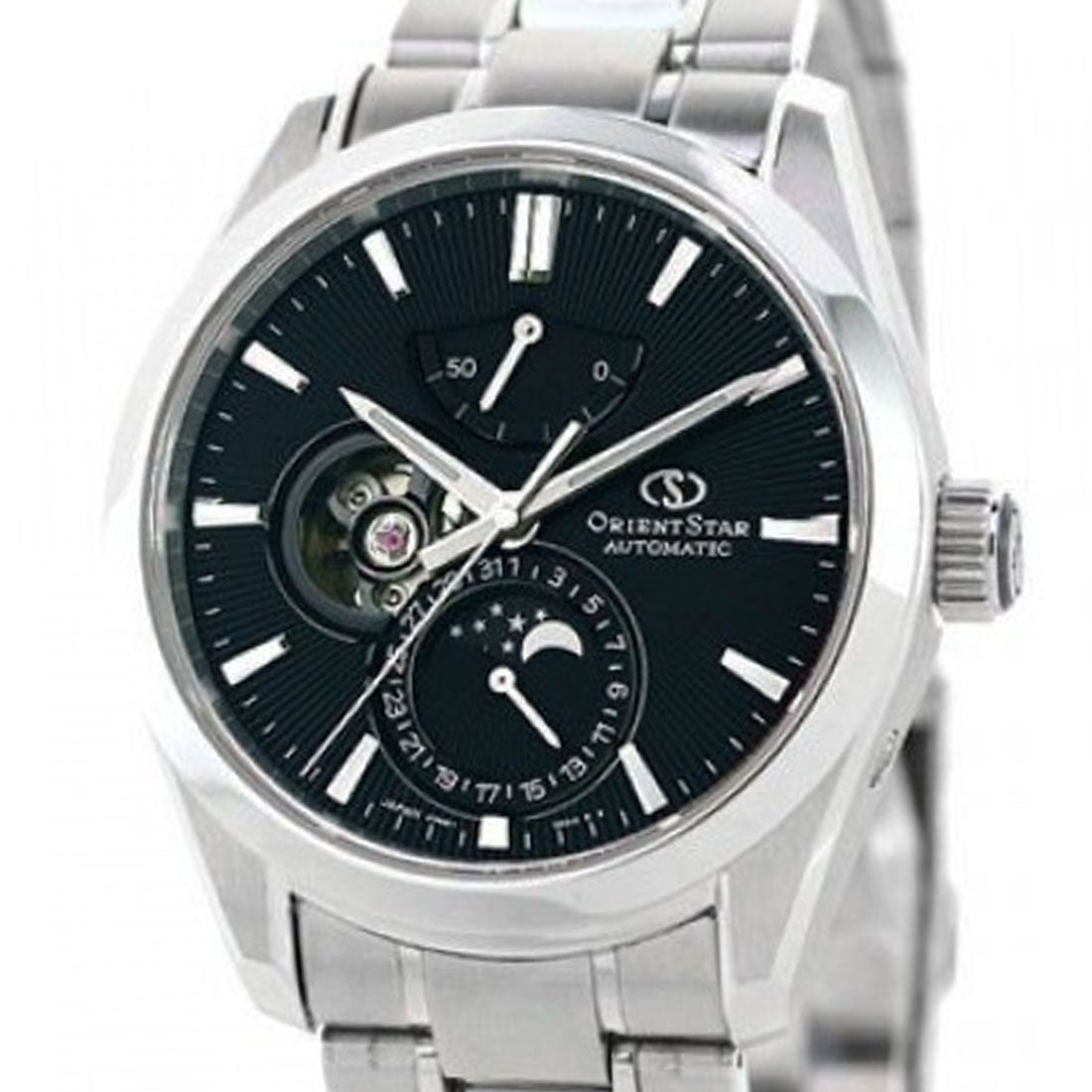 Orient Star Moon Phase Black Dial Classic Watch RE-AY0001B RE-AY0001B00B -Orient