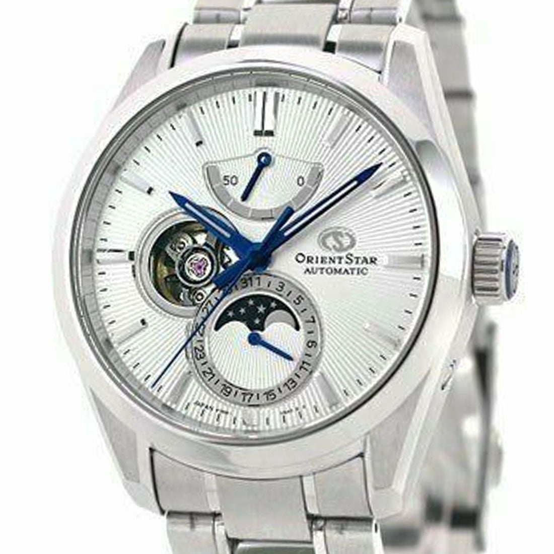Orient Star Moon Phase White Dial Classic Watch RE-AY0002S RE-AY0002S00B -Orient
