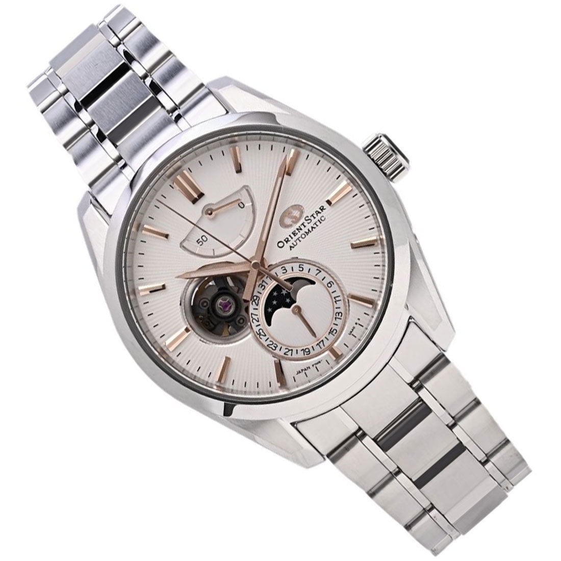 Orient Star Moon Phase White Dial RE-AY0003S RE-AY0003S00B Dress Watch -Orient