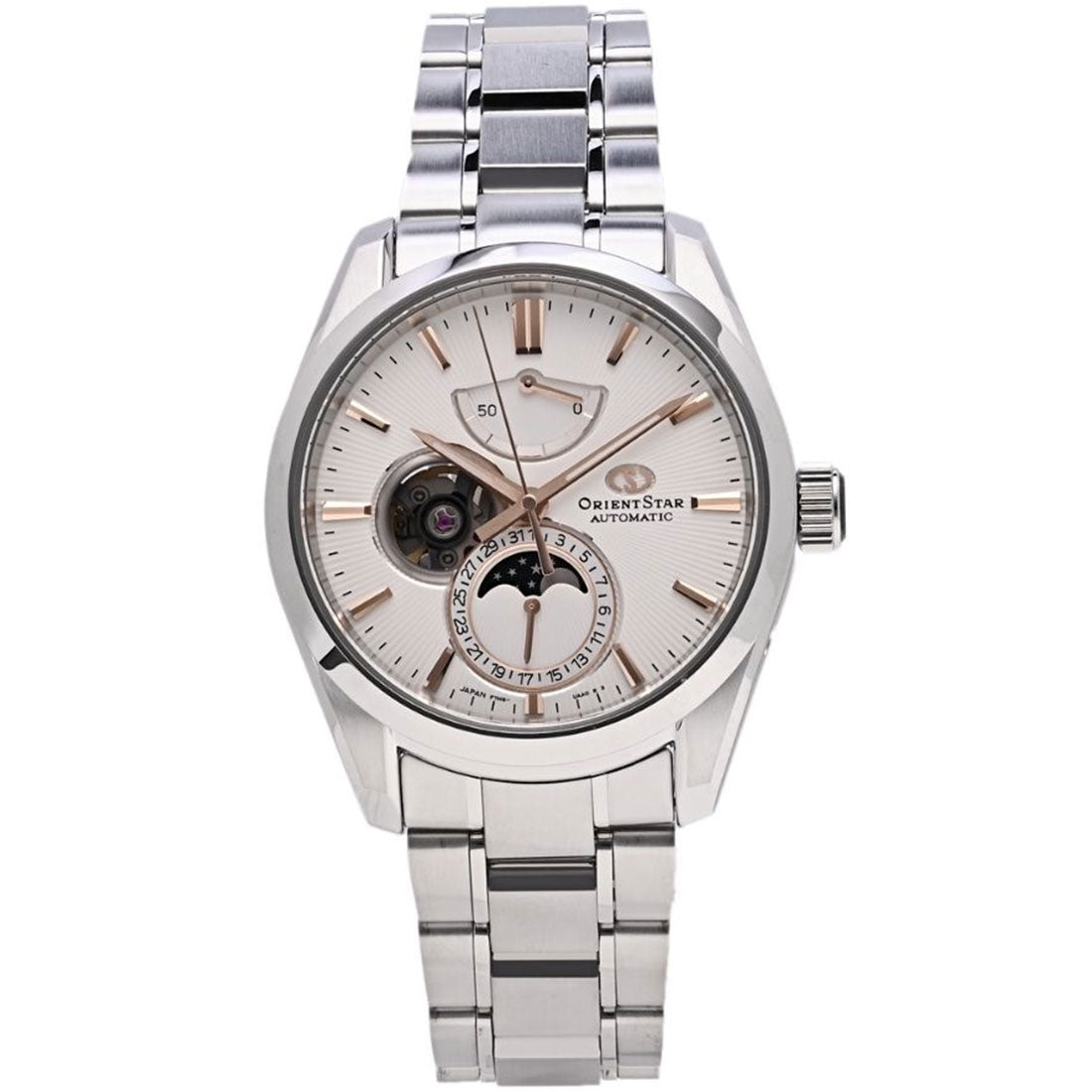 Orient Star Moon Phase White Dial RE-AY0003S RE-AY0003S00B Dress Watch -Orient