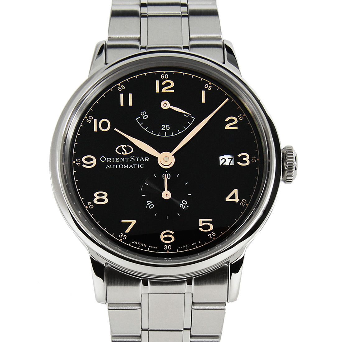 Orient Star Power Reserve Black Dial RE-AW0001B RE-AW0001B00B Stainless Watch -Orient